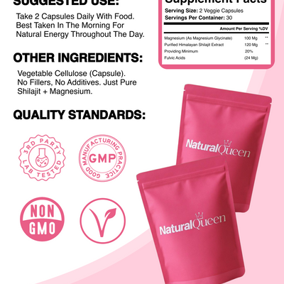 Natural Queen – Naturally Restores Hormones And Balances Energy Levels Through The Day.